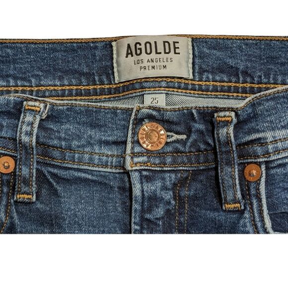 AGOLDE Women's 5 Pocket Style High Rise Jeans Size 25 A051-B-812 - Picture 4 of 6